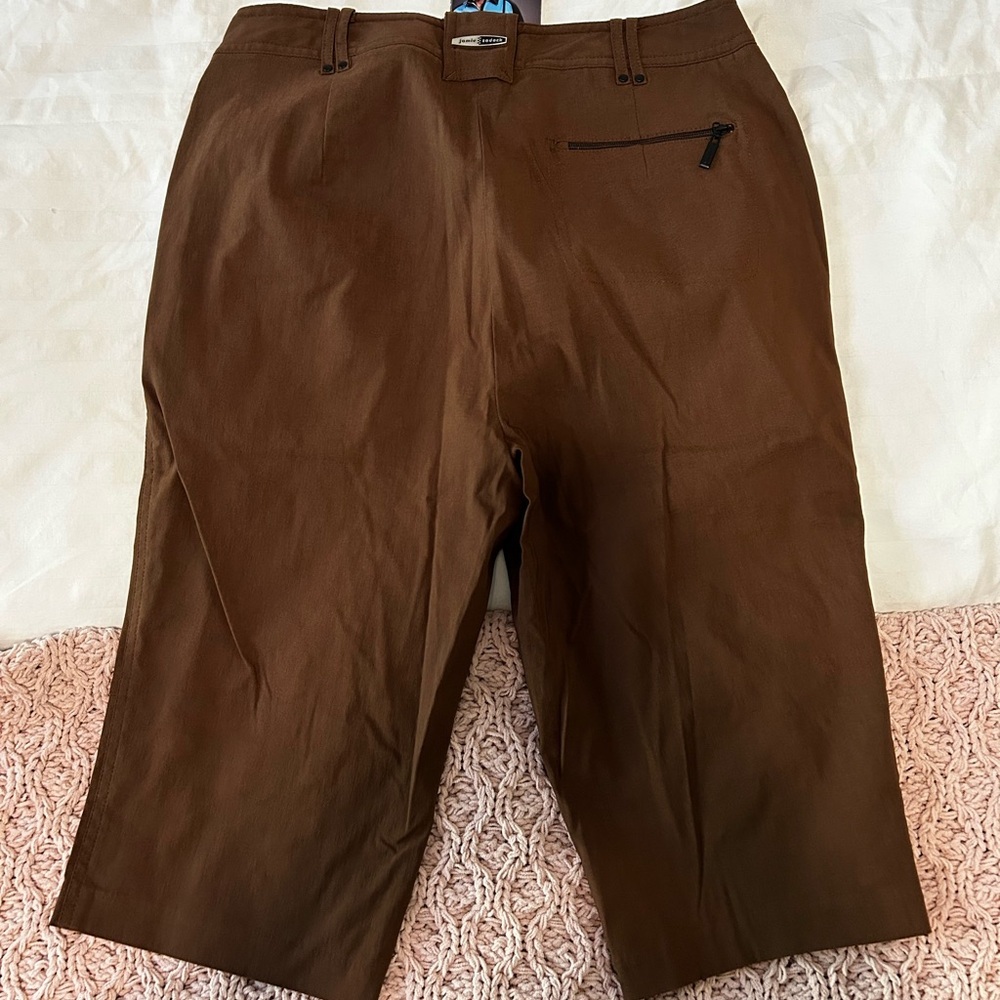 💜Jamie Sadock Chocolate Brown golf capris - Picture 4 of 5
